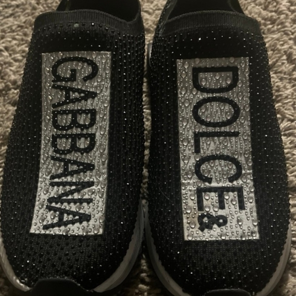 Dolce & Gabbana Black Slip-On Sneakers